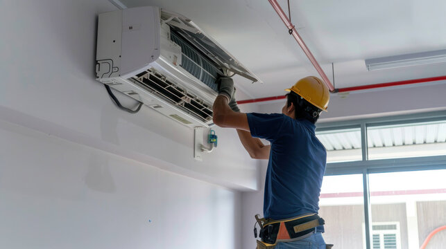 AC Installation for a Villa in Dhahrat Laban